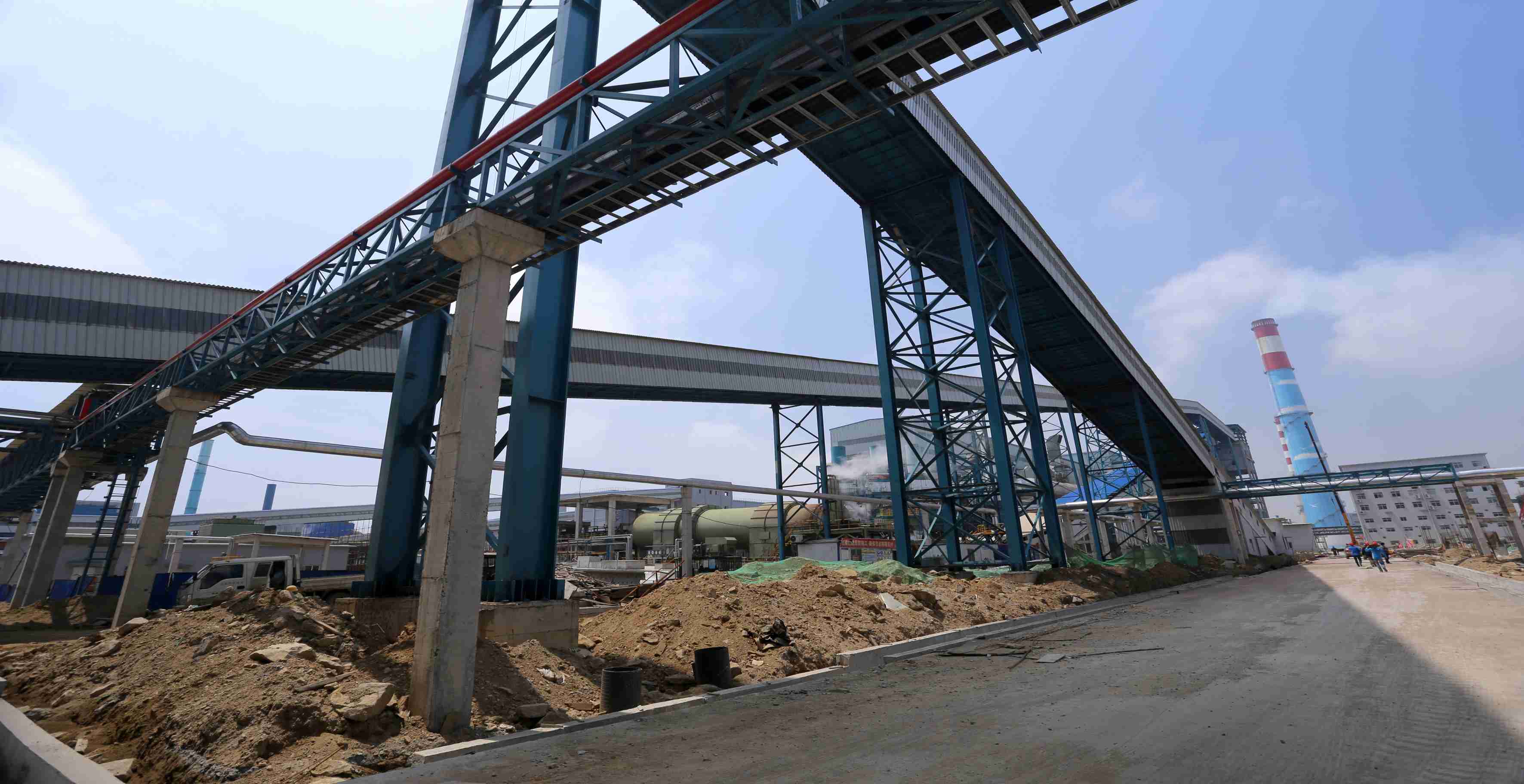 Belt conveyors for metallurgy